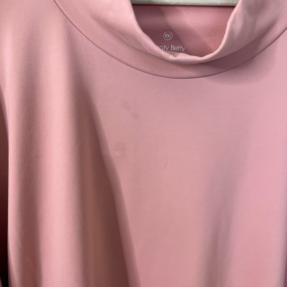Sweaty Betty Mock Neck Sweatshirt XXL Pink Soft See Description* - Picture 11 of 11